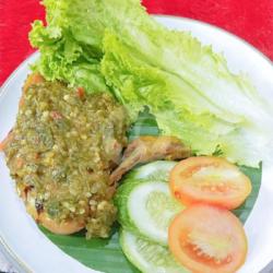 Ayam Penyet Paha Sambel Hijau