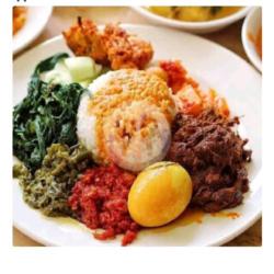 Rendang Gulai Cincang Nasi Kerupuk