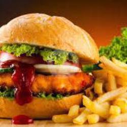 Burger Crispy Ayam Mozarella