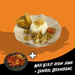 Nasi Kulit Ayam Jawa   Sambal Brambang