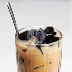 Teh Cin Cau/ Grass Jelly Milk Tea