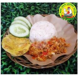 Nasi   Geprek Dada   Telor Dadar