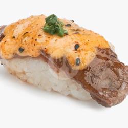 Aburi Spicy Beef Nigiri