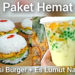 Paket Nasi Burger Es Lumut