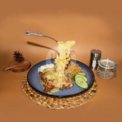 Ayam Geprek Crispy Mozarella   Mie