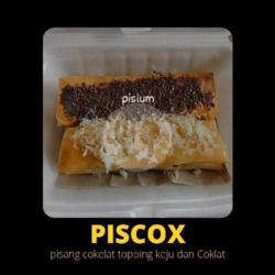 Pisang Cokelat Topping Keju Dan Coklat