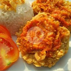 Nasi Penyet Tahu Tempe