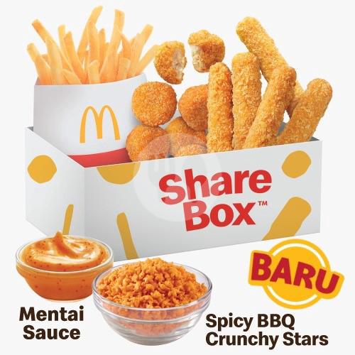 Share Box with Spicy BBQ Crunchy Stars + Mentai Sauce