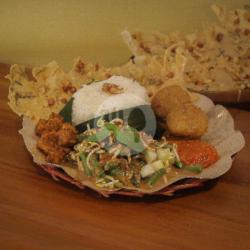 Nasi Pecel Perkedel