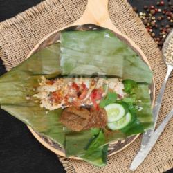 Nasi Bakar Teri Bumbu Merah