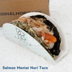 Salmon Mentai Nori Taco