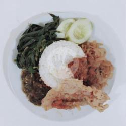 Nasi Peyek Udang   Sayur