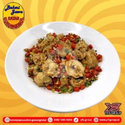 Nasi Cumi Goreng Cabe Garam   Capcay