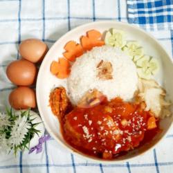 Nasi Ayam Saus Wijen Bercucuran