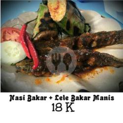 Nasi Bakar   Lele Sauce Bakar Manis