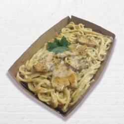 Spaghetti Creamy Chicken