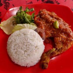 Ayam Bakar Penyet   Nasi