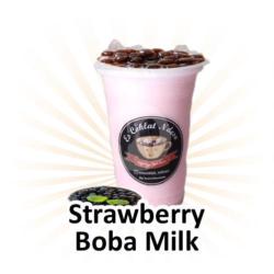 Strawberry Boba Milk Reguler