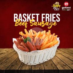 Beef Sausage Basket Fries