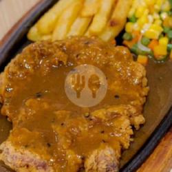 Crispy Chicken Steak Lada Hitam