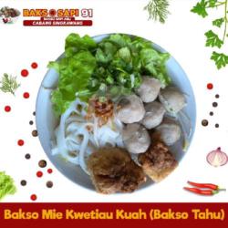 Bakso Kwetiau Kuah (bakso Tahu)