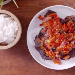 Nasi Daging Balado Lambok