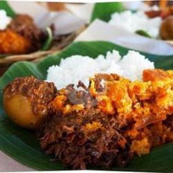 Nasi Tempe Telor Krecek