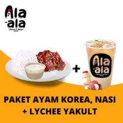 Paket Komplit Ayam Korea   Lychee Yakult