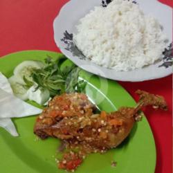 Pecel Ayam Paha ( Sambal Korek)   Nasi Putih