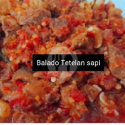 Balado Kikil Sapi Nasi Putih