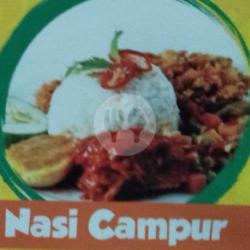 Nasi Campur Ayam Kremes Nasi