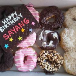 Donat Topping Papan Coklat