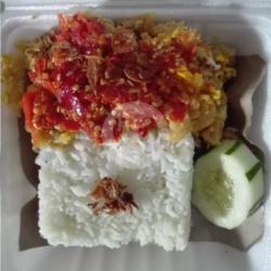 Telur Ceplok Geprek   Nasi