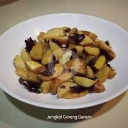 Jengkol Goreng   Sambel Pedes   Lalapan