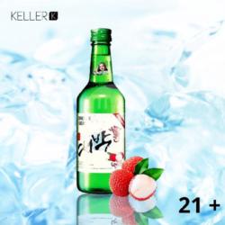 [ 21] Soju Daebak Lychee - Premium Soju - 360 Ml