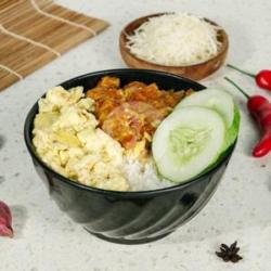 Nasi Ayam Saus Keju