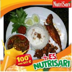 Nasi Sambal Ikan Laut   Es Nutrisari