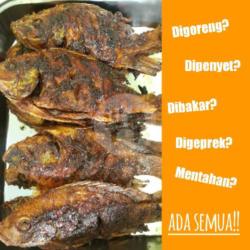 Nila Bakar Rempah   Lalapan Segar   Sambal Balojo