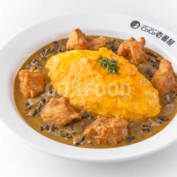 Fried Chicken & Mushroom Omelette Curry