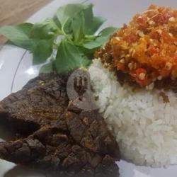 Sego Sambel Paru Sapi