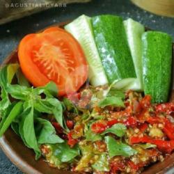 Nasi   Tempe Pentet  Ikan Asin