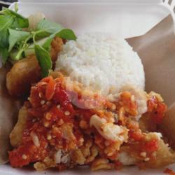 Ayam Geprek   Nasi