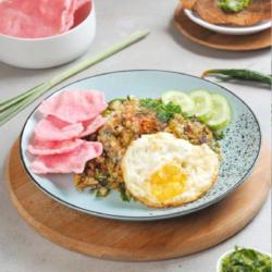 Nasi Goreng Cabe Ijo - Dendeng Krispi