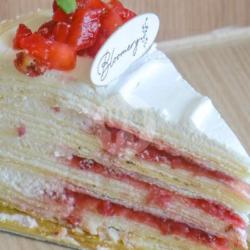 Slice Strawberry Mille Crepe