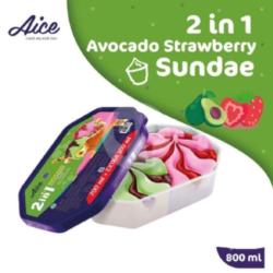 Aice Ice Cream Avocado Strawberry 800ml