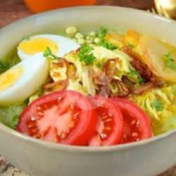 Soto Ayam Telur Bulat Lontong(kuah Campur/pisah)