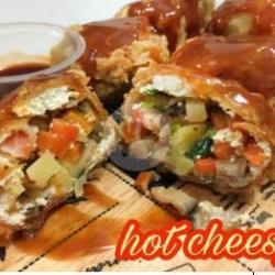 Tahu Kipas Hot Cheesy Snack Box (isi 2)   Saos Cheese