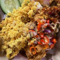 Nasi, Ayam Geprek Kremes (free Es Teh)