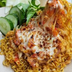 Indomie Ayam Geprek Keju Mozzarella