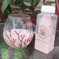 250 Ml Hanami Late Seger Segar Halal Manis Sweet Pink Drink Enak Banget